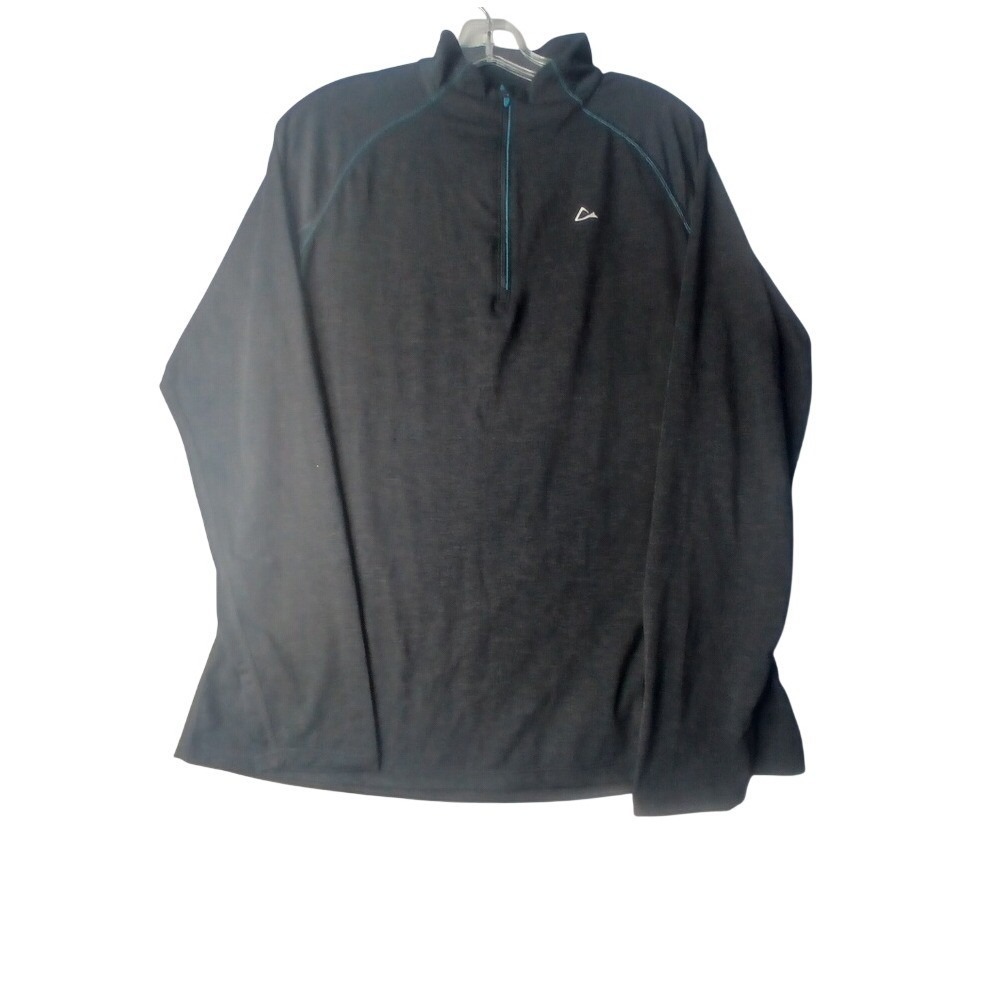 Paradox Quarter Zip Pullover Mens XL Gray Merino Blend Dri release Base Layer